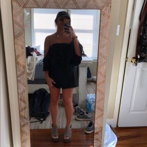 Black Off the shoulder Romper